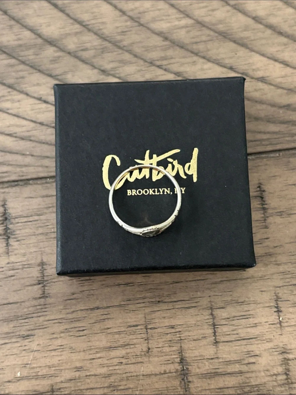 Catbird “S” signet ring